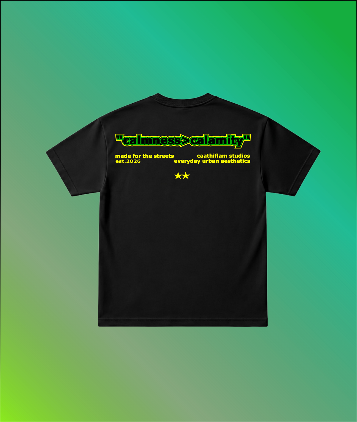 Calmness>calamity ( Unisex Oversized Standard T-Shirt )