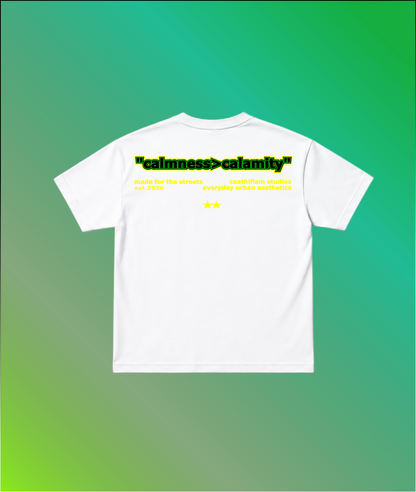 Calmness>calamity ( Unisex Oversized Standard T-Shirt )