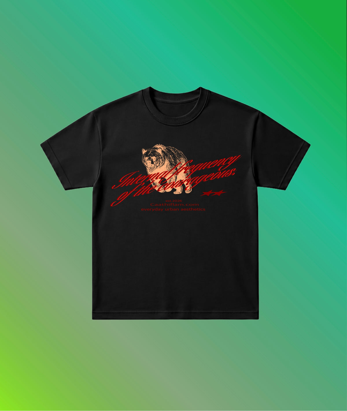 Frequency of the courageous  ( Unisex Oversized T-Shirt )