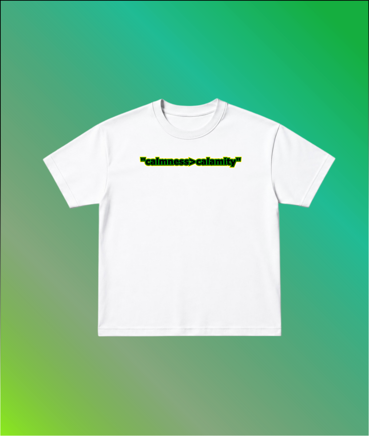 Calmness>calamity ( Unisex Oversized Standard T-Shirt )